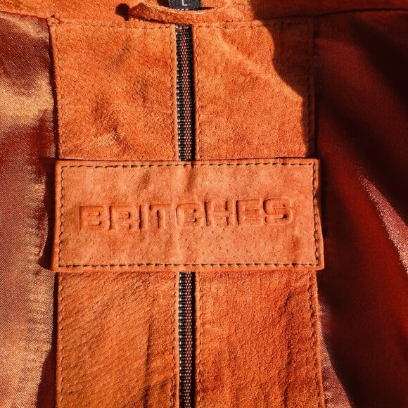 Beautiful Large Rusty Brown Suede Britches Jacket - Picture 8 of 12